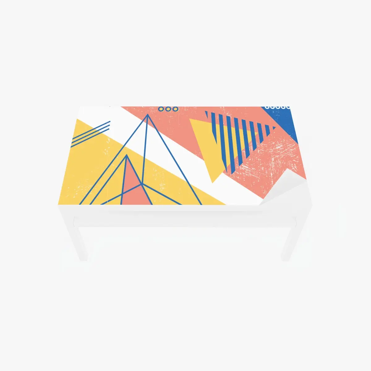 Tischaufkleber und Schreibtischaufkleber pastellfarbene geometrische komposition – Pixers®