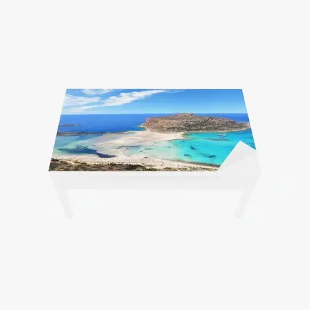 Tischaufkleber und Schreibtischaufkleber lagune Balos türkislandschaft, Kreta – Pixers®