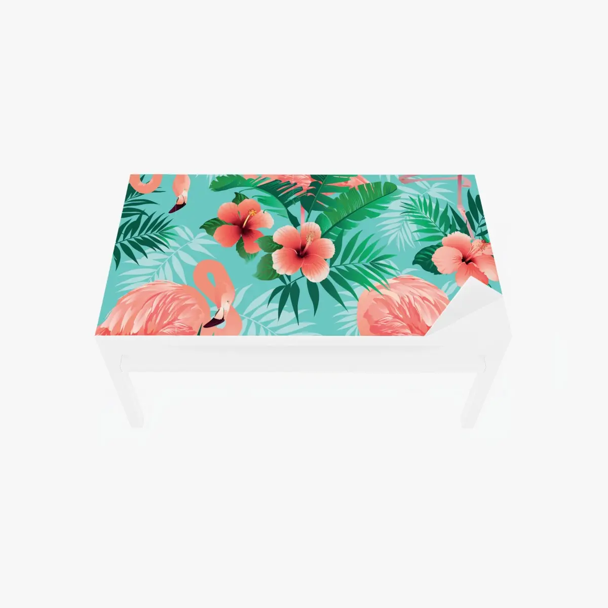 Tischaufkleber und Schreibtischaufkleber tropische flamingo-oase – Pixers®