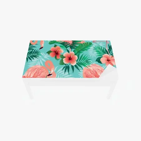 Tischaufkleber und Schreibtischaufkleber tropische flamingo-oase – Pixers®