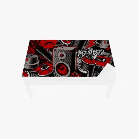 Tischaufkleber und Schreibtischaufkleber urbanes graffiti hip hop collage – Pixers®