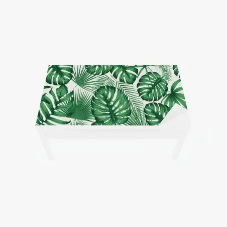 Tischaufkleber und Schreibtischaufkleber tropisches monstera- und palmblättermuster – Pixers®