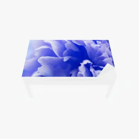 Tischaufkleber und Schreibtischaufkleber sanfte blaue abstrakte blume nahaufnahme – Pixers®