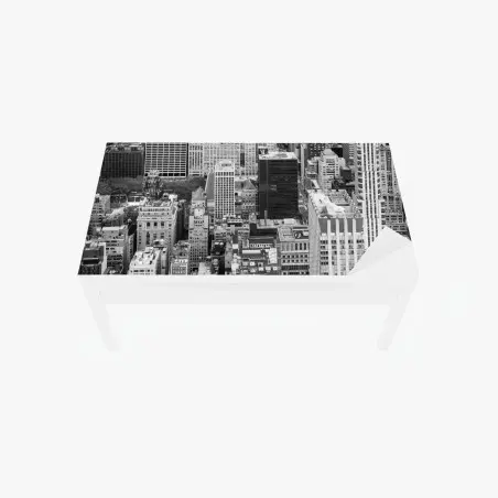 Tischaufkleber und Schreibtischaufkleber schwarzweiße stadtsilhouette – Pixers®
