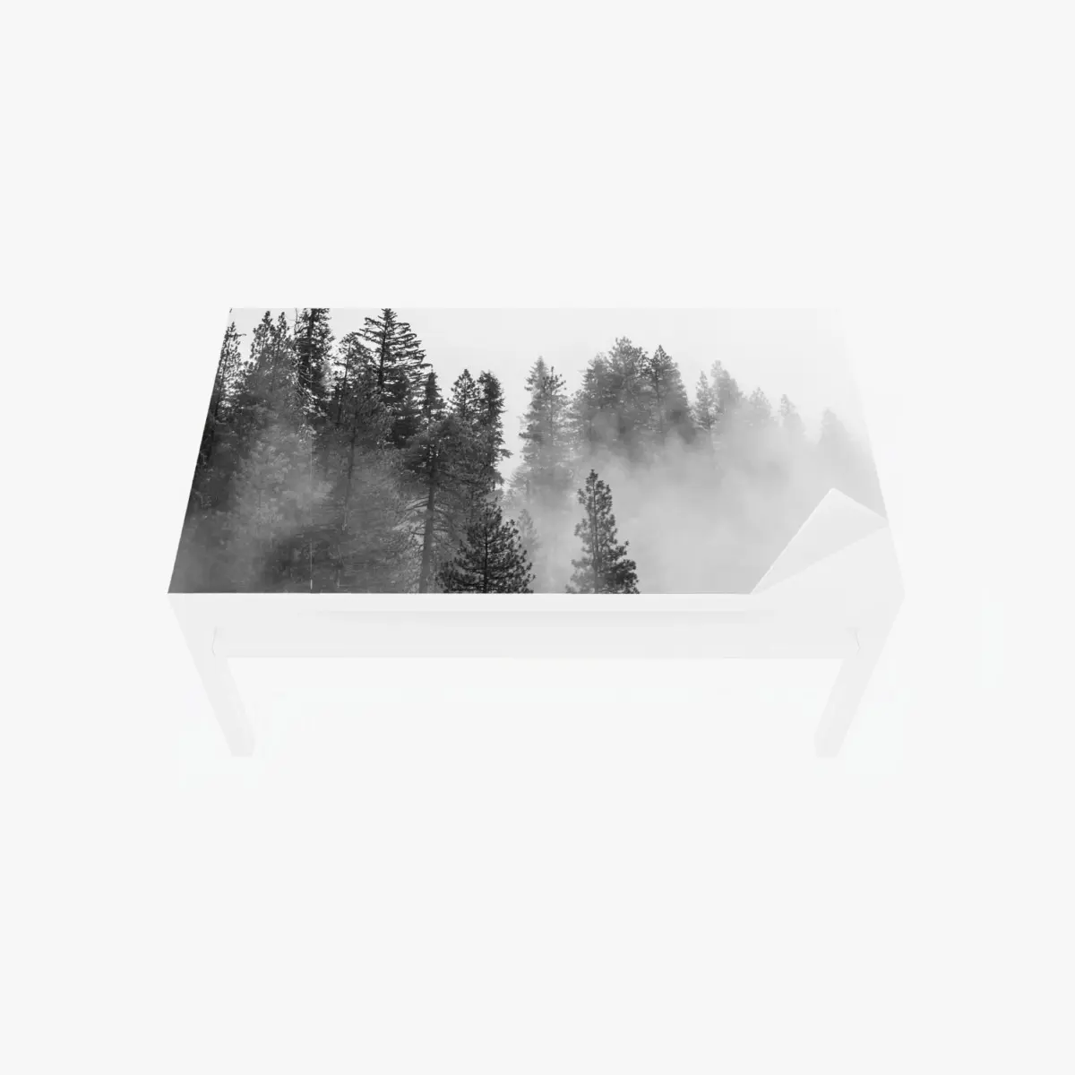 Tischaufkleber und Schreibtischaufkleber nebliger Giant Forest, Sequoia National Park – Pixers®