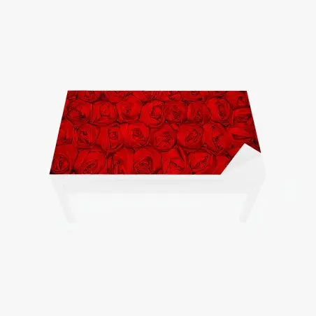 Tischaufkleber und Schreibtischaufkleber endlose rote rosen – Pixers®