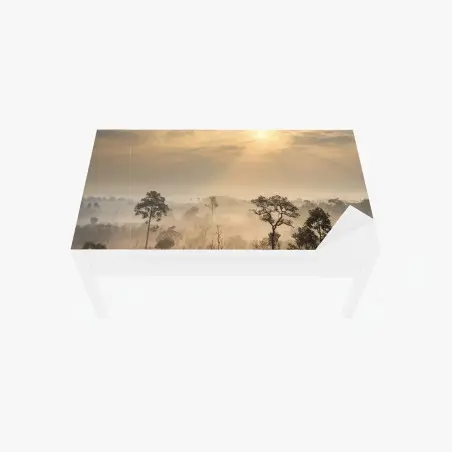 Tischaufkleber und Schreibtischaufkleber Thailand sawanne bei sonnenaufgang – Pixers®