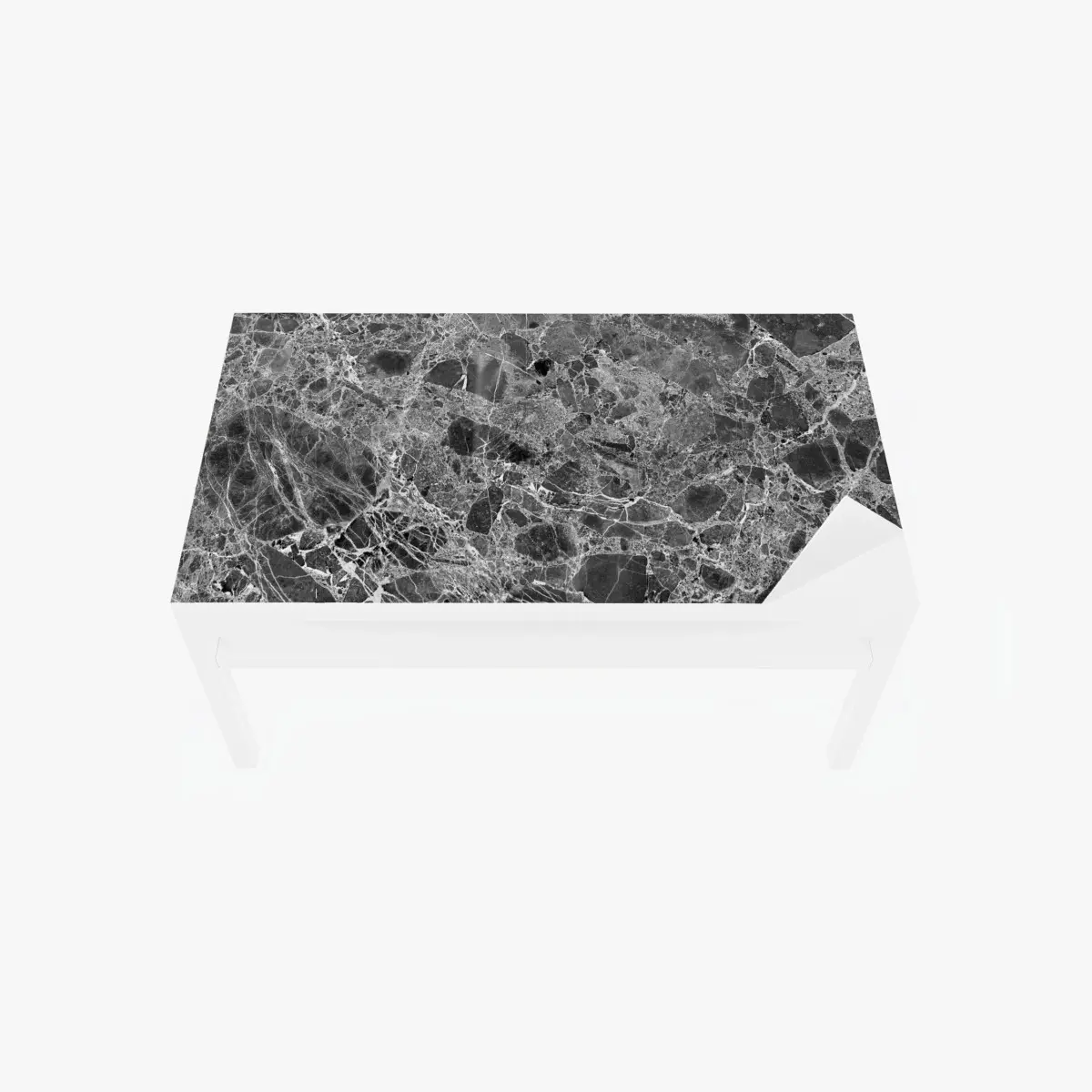 Tischaufkleber und Schreibtischaufkleber monochrome marmortextur – Pixers®