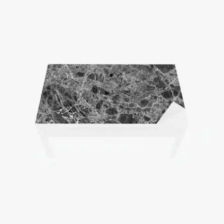 Tischaufkleber und Schreibtischaufkleber monochrome marmortextur – Pixers®