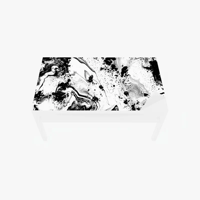 Tischaufkleber und Schreibtischaufkleber monochromes marmormuster abstrakt
