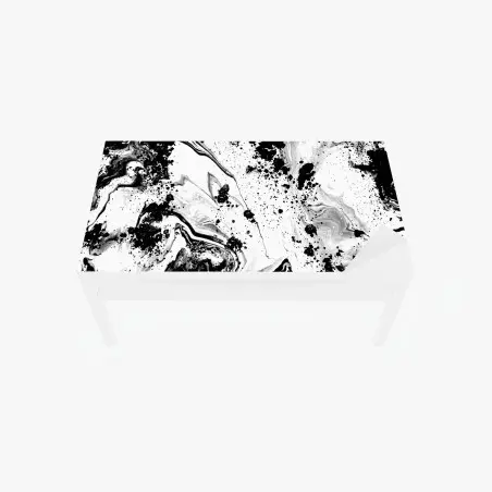 Tischaufkleber und Schreibtischaufkleber monochromes marmormuster abstrakt – Pixers®