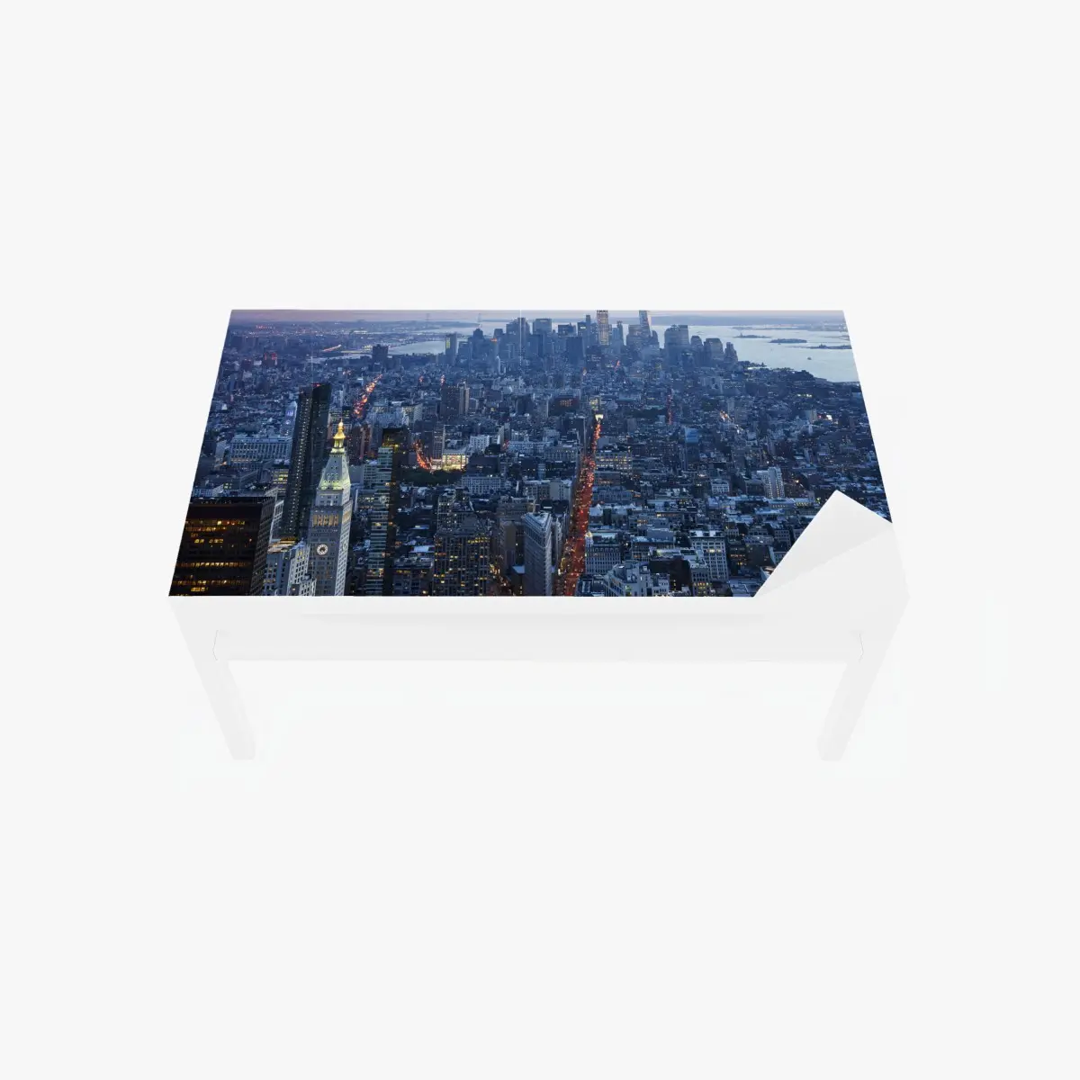 Tischaufkleber und Schreibtischaufkleber sonnenuntergang über Manhattan skyline – Pixers®