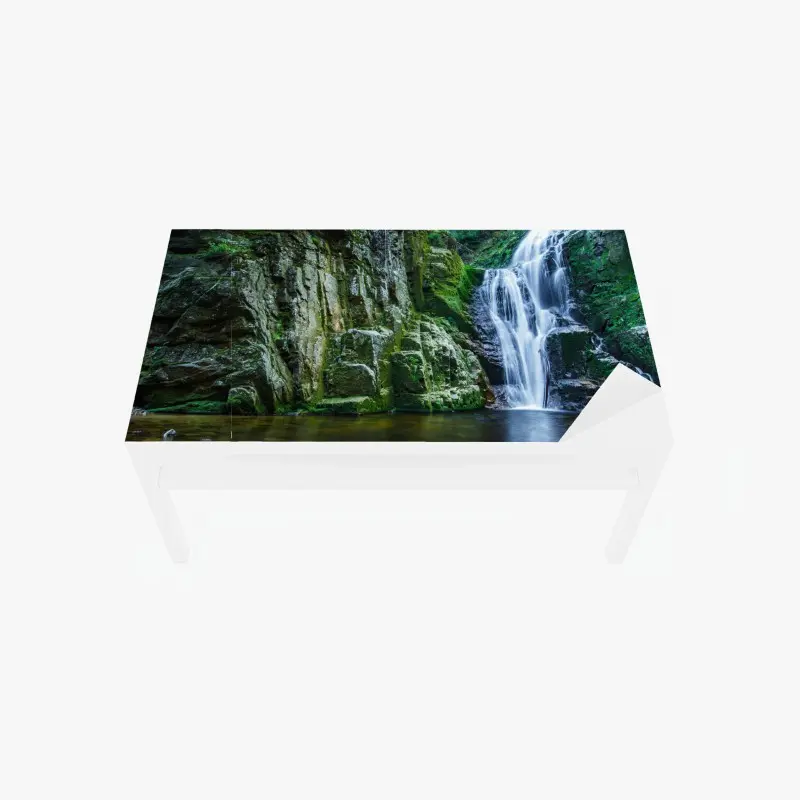 Tischaufkleber und Schreibtischaufkleber wasserfall Kamienczyk im Karkonosze