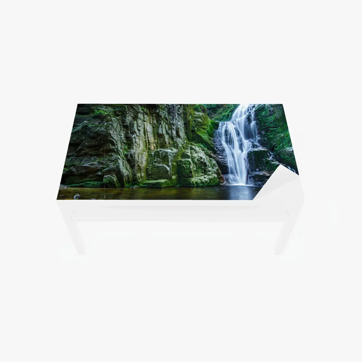 Tischaufkleber und Schreibtischaufkleber wasserfall Kamienczyk im Karkonosze – Pixers®