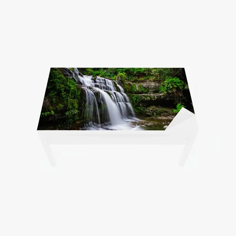 Tischaufkleber und Schreibtischaufkleber wasserfall Liffey Falls im üppigen Regenwald von Tasmanien