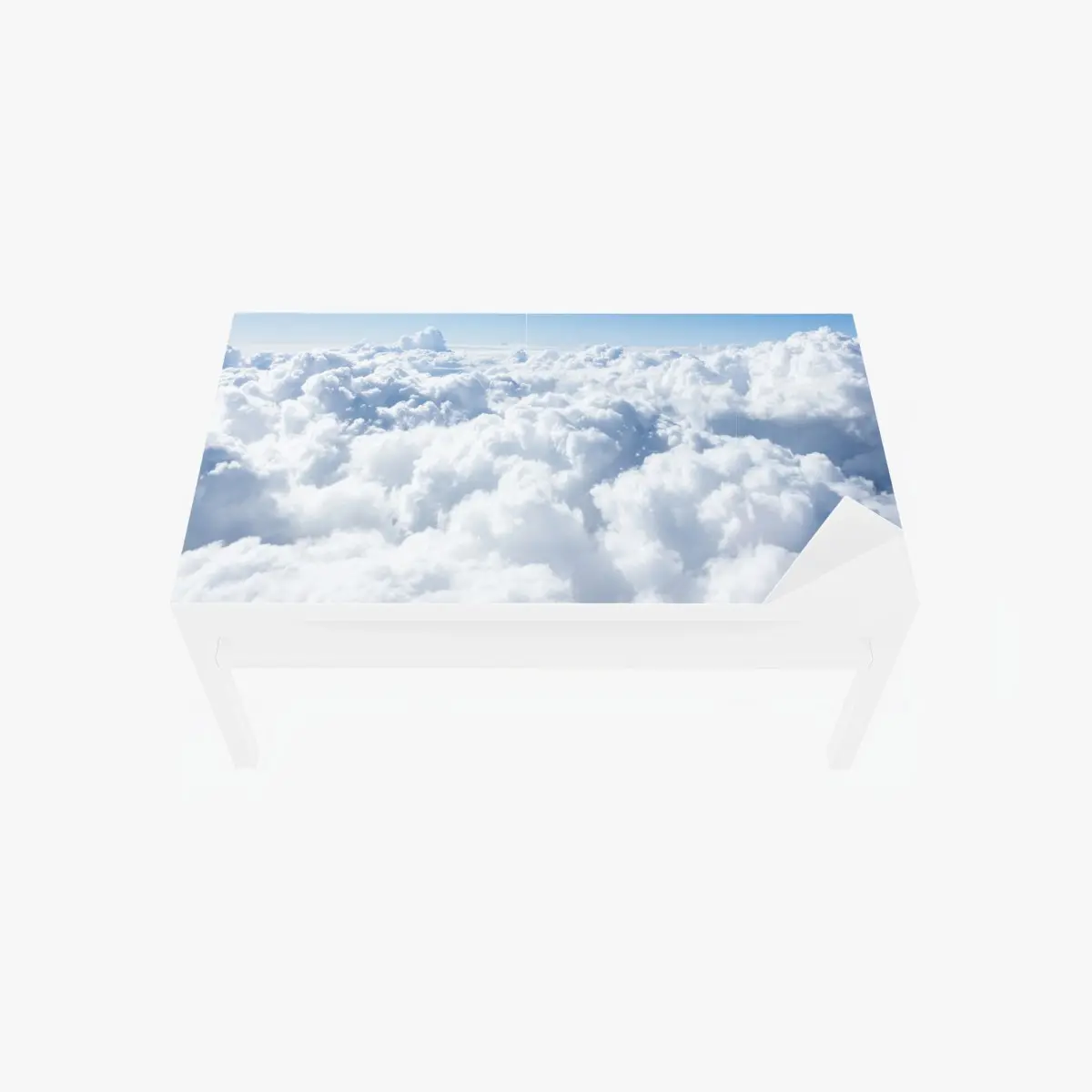 Tischaufkleber und Schreibtischaufkleber ruhige wolkenlandschaft aus der luft – Pixers®