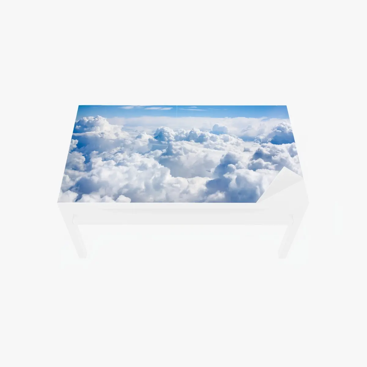 Tischaufkleber und Schreibtischaufkleber ruhige wolkenlandschaft am blauen himmel – Pixers®