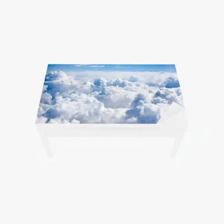 Tischaufkleber und Schreibtischaufkleber ruhige wolkenlandschaft am blauen himmel – Pixers®