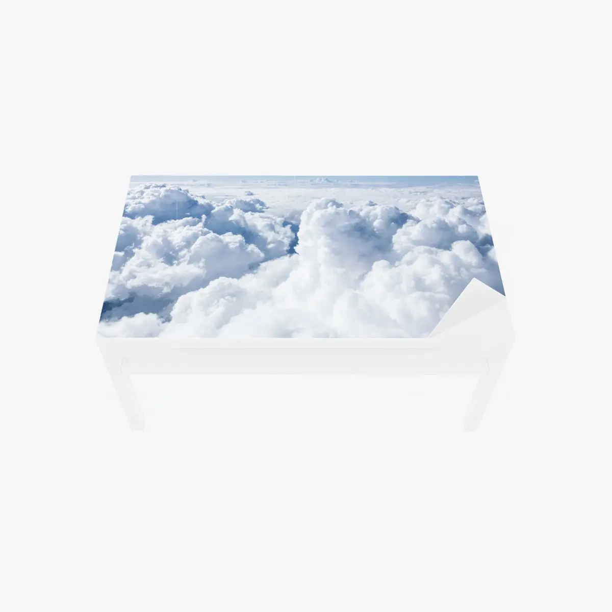 Tischaufkleber und Schreibtischaufkleber blick von oben: sanfte wolken und blauer himmel – Pixers®