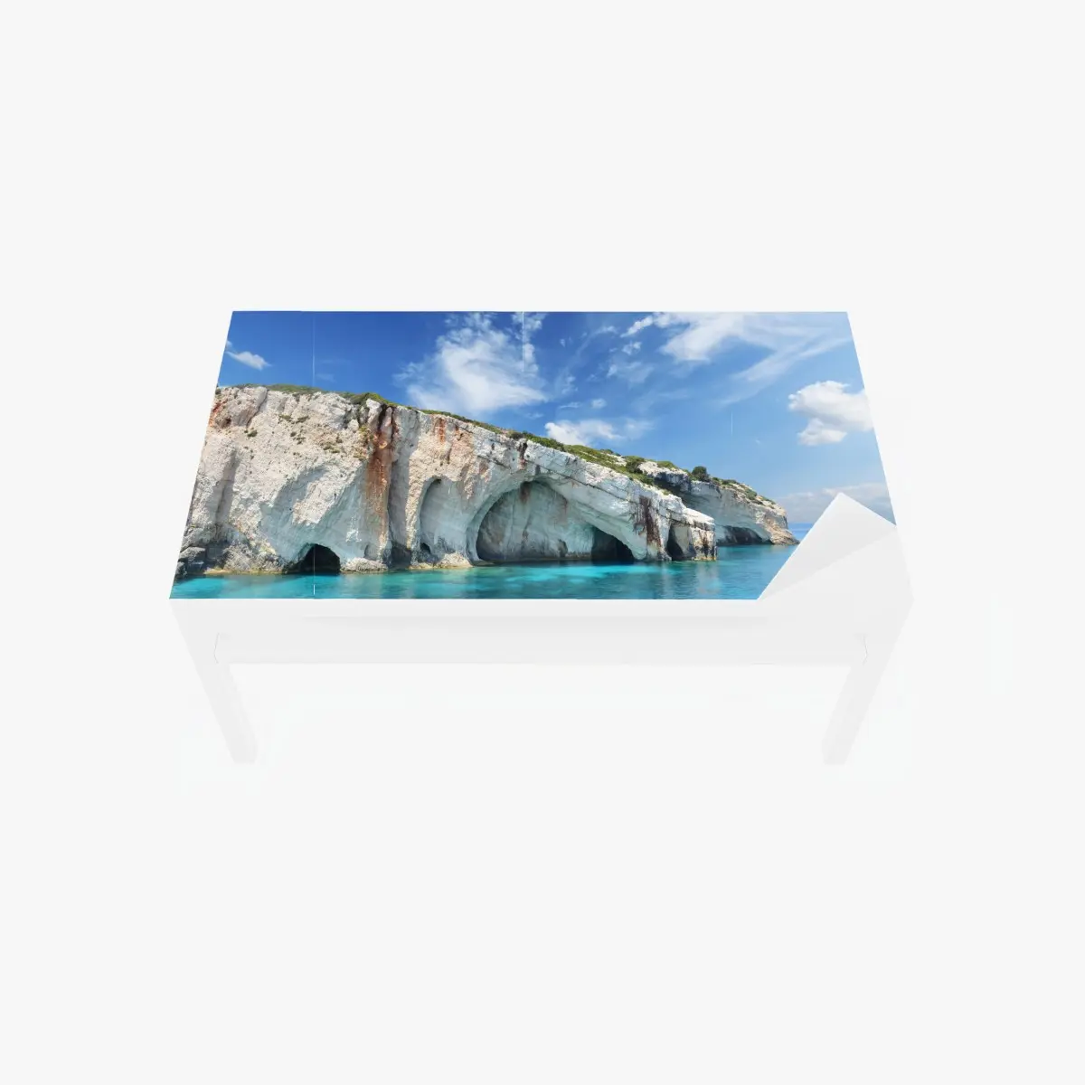 Tischaufkleber und Schreibtischaufkleber blaue höhlen auf Zakynthos – Pixers®