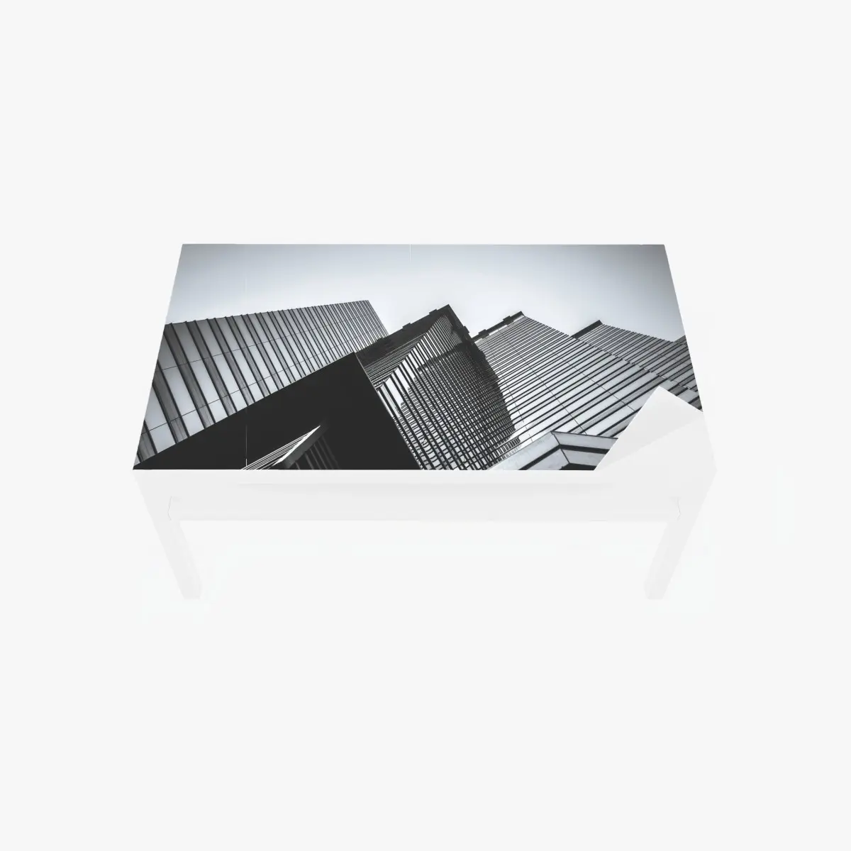 Tischaufkleber und Schreibtischaufkleber Hongkong hochhaus perspektive – Pixers®