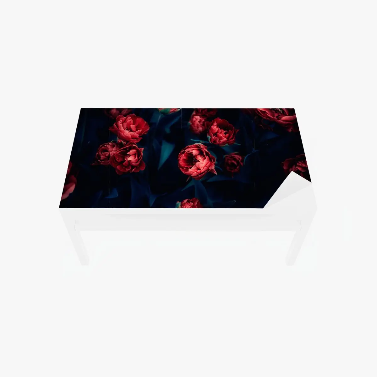 Tischaufkleber und Schreibtischaufkleber dunkler roter tulpenstrauß – Pixers®