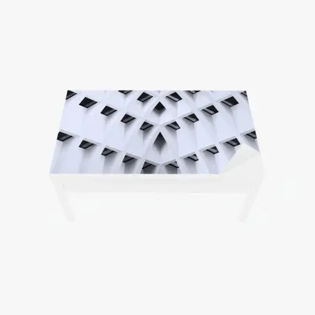 Tischaufkleber und Schreibtischaufkleber geometrisches gewölbtes deckenmuster – Pixers®