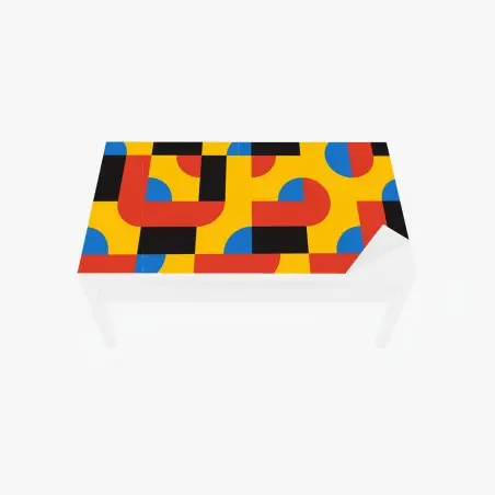 Tischaufkleber und Schreibtischaufkleber kräftiges geometrisches muster für die wand – Pixers®
