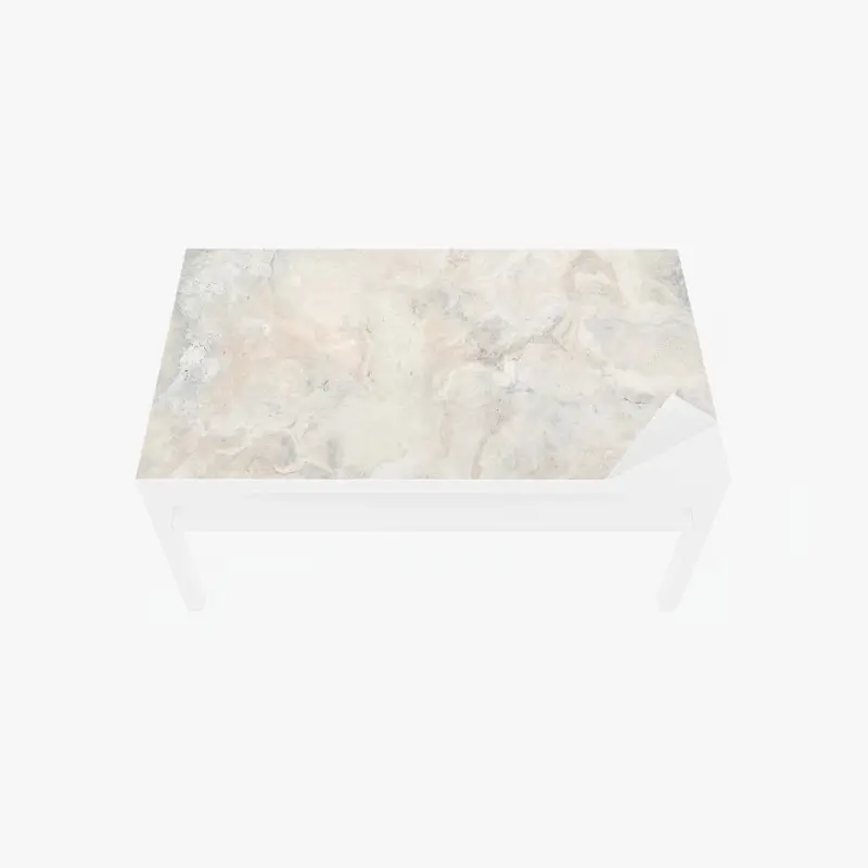 Tischaufkleber und Schreibtischaufkleber weiche beige marmorstruktur