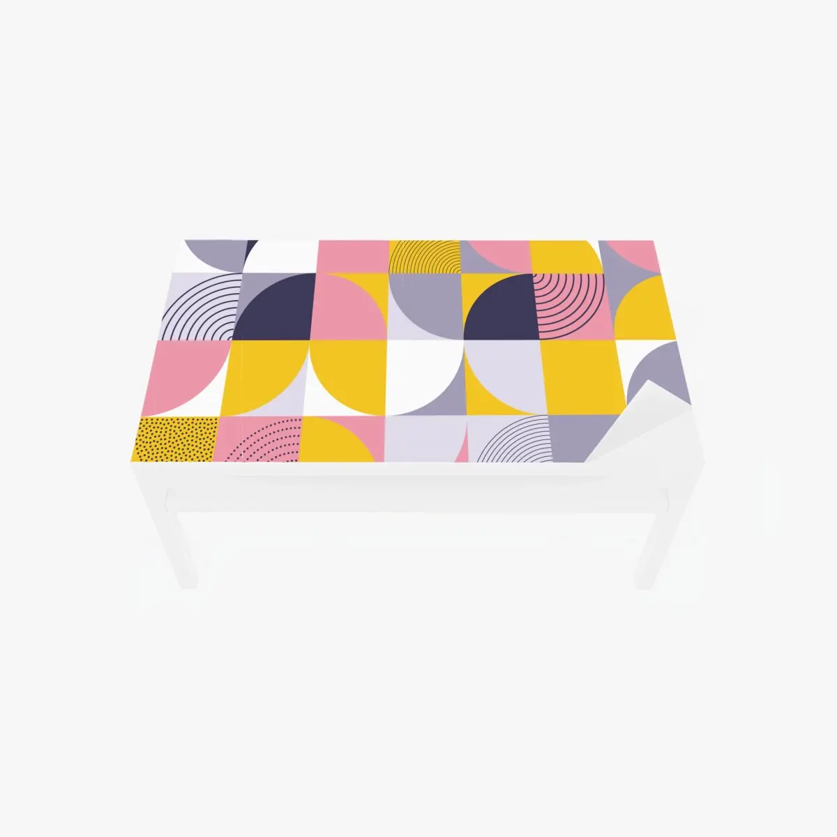 Tischaufkleber und Schreibtischaufkleber pastell geometrisches muster – Pixers®