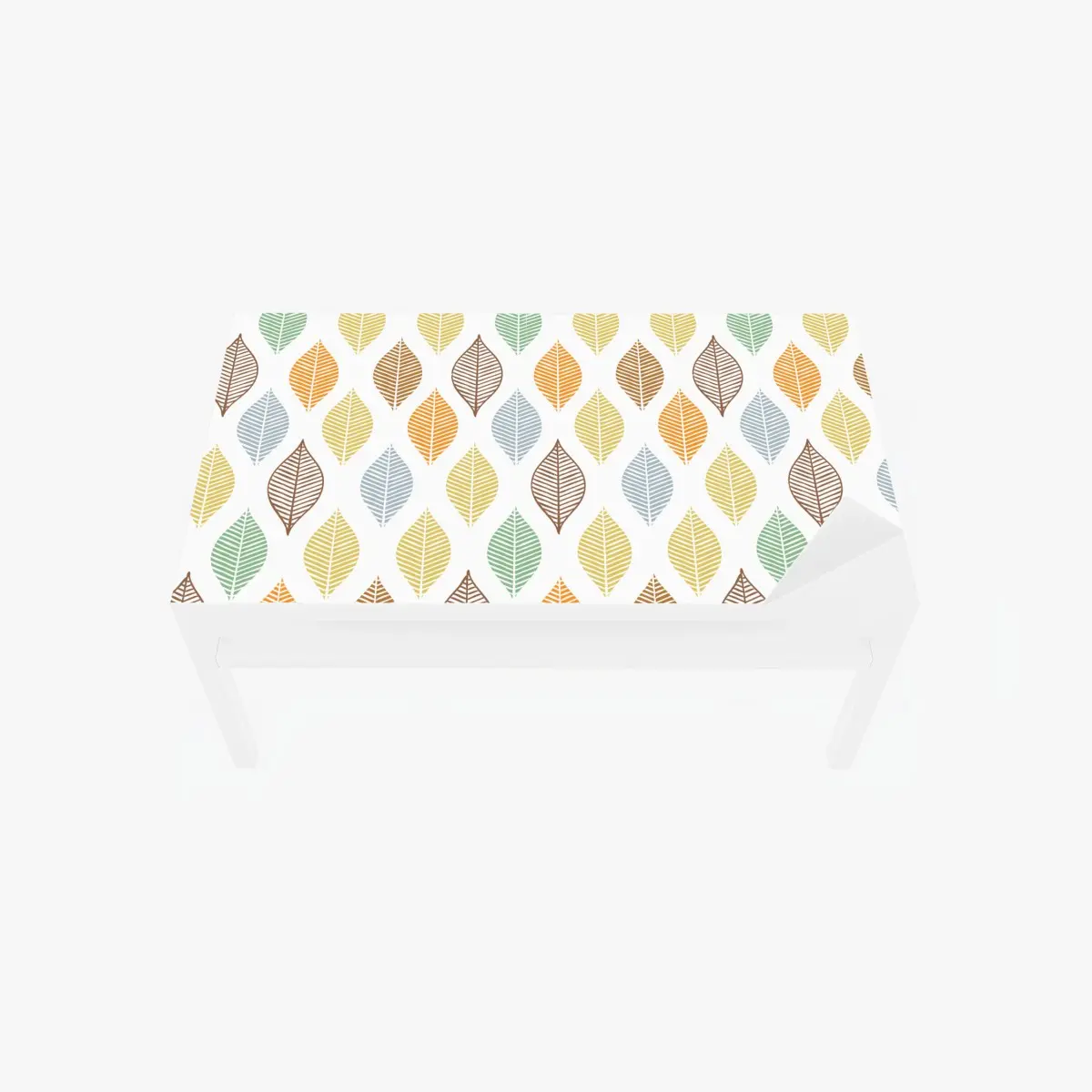 Tischaufkleber und Schreibtischaufkleber pastelliges blättermuster für die wand – Pixers®