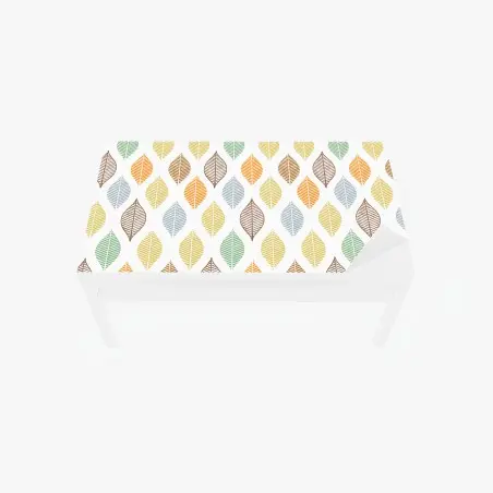 Tischaufkleber und Schreibtischaufkleber pastelliges blättermuster für die wand – Pixers®