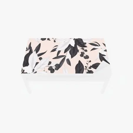 Tischaufkleber und Schreibtischaufkleber zarte pastell botanische blätter – Pixers®