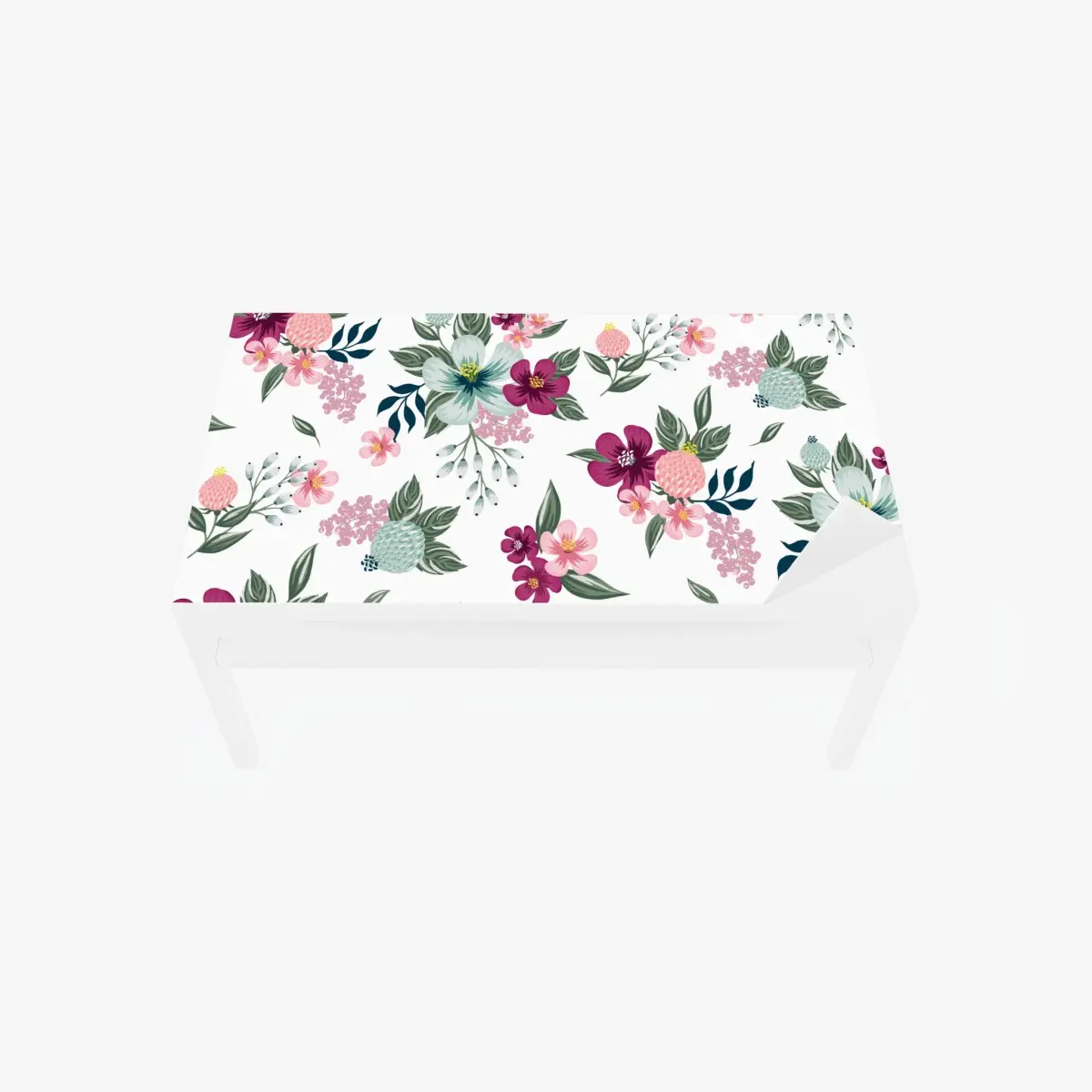 Tischaufkleber und Schreibtischaufkleber pastell blumenmuster – Pixers®