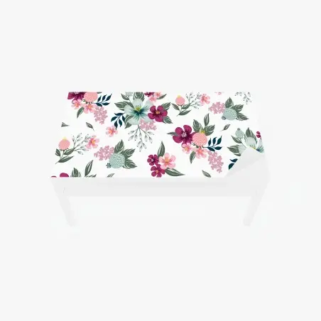 Tischaufkleber und Schreibtischaufkleber pastell blumenmuster – Pixers®