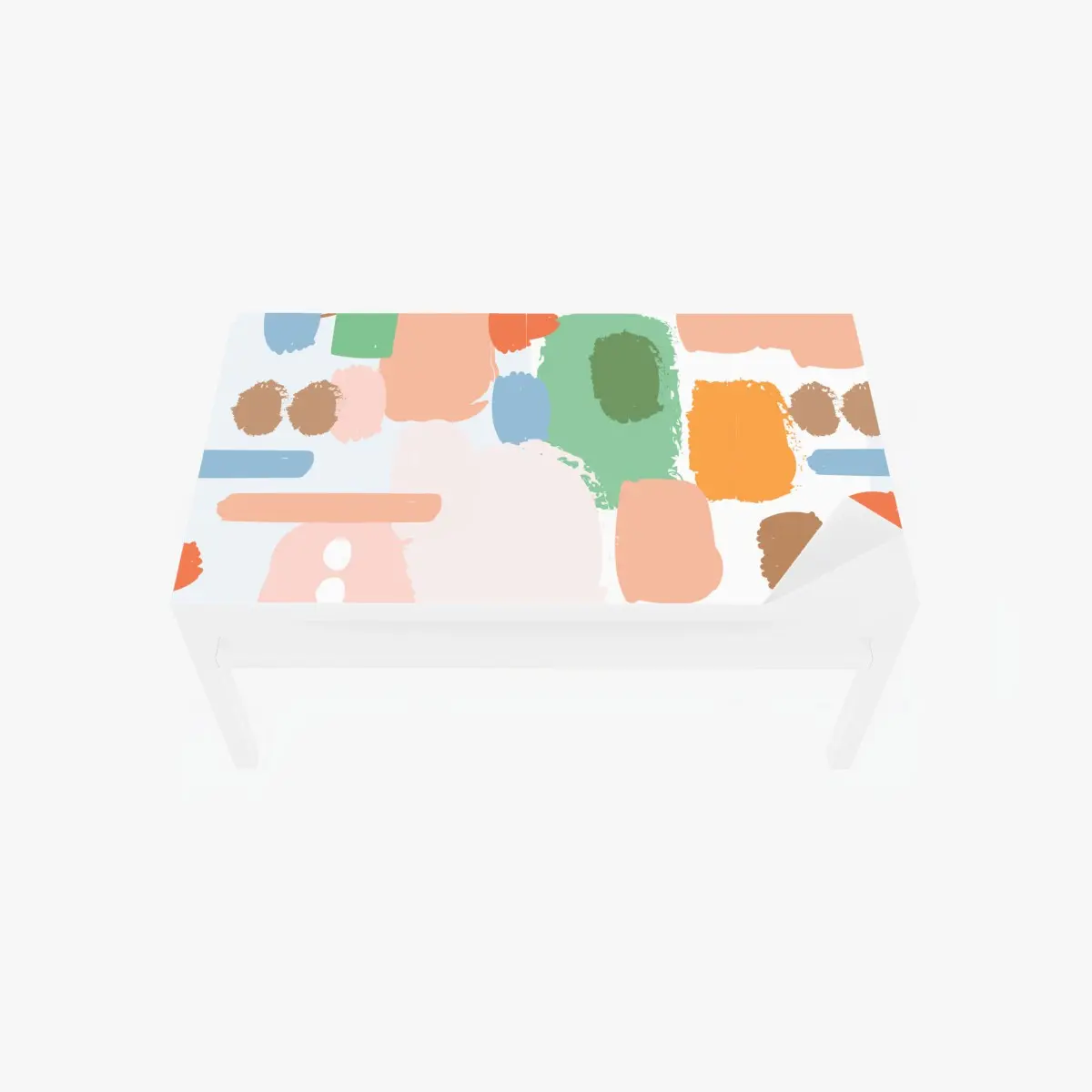 Tischaufkleber und Schreibtischaufkleber pastell pinselstrich muster – Pixers®