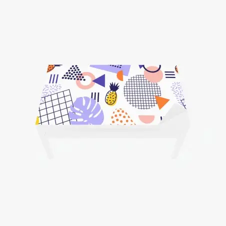 Tischaufkleber und Schreibtischaufkleber verspieltes tropisches geometrisches muster – Pixers®