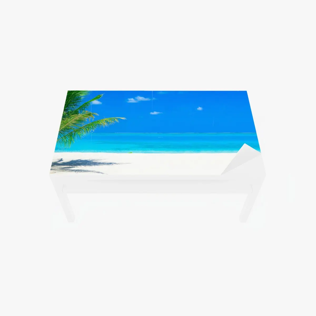 Tischaufkleber und Schreibtischaufkleber Malediven tropischer strand paradis – Pixers®