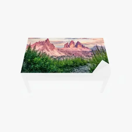Tischaufkleber und Schreibtischaufkleber sonnenuntergang bei Tre Cime di Lavaredo – Pixers®