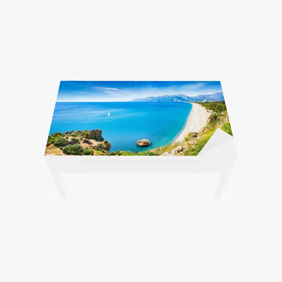 Tischaufkleber und Schreibtischaufkleber panoramastrand Konyaalti in Antalya – Pixers®