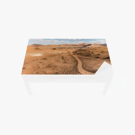 Tischaufkleber und Schreibtischaufkleber weite wüstendünen unter blauem himmel – Pixers®
