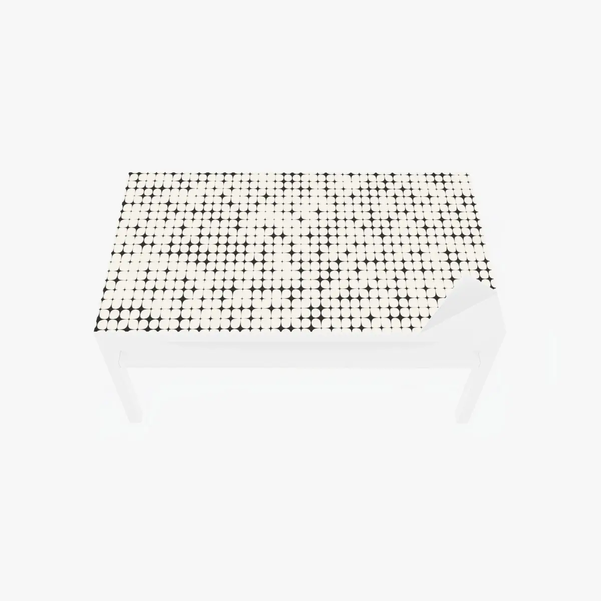 Tischaufkleber und Schreibtischaufkleber monochromes geometrisches punktmuster – Pixers®