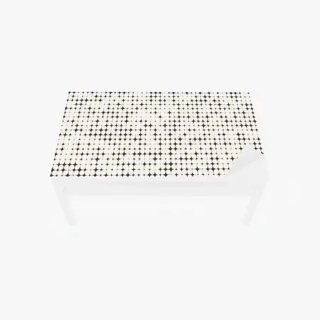 Tischaufkleber und Schreibtischaufkleber monochromes geometrisches punktmuster – Pixers®