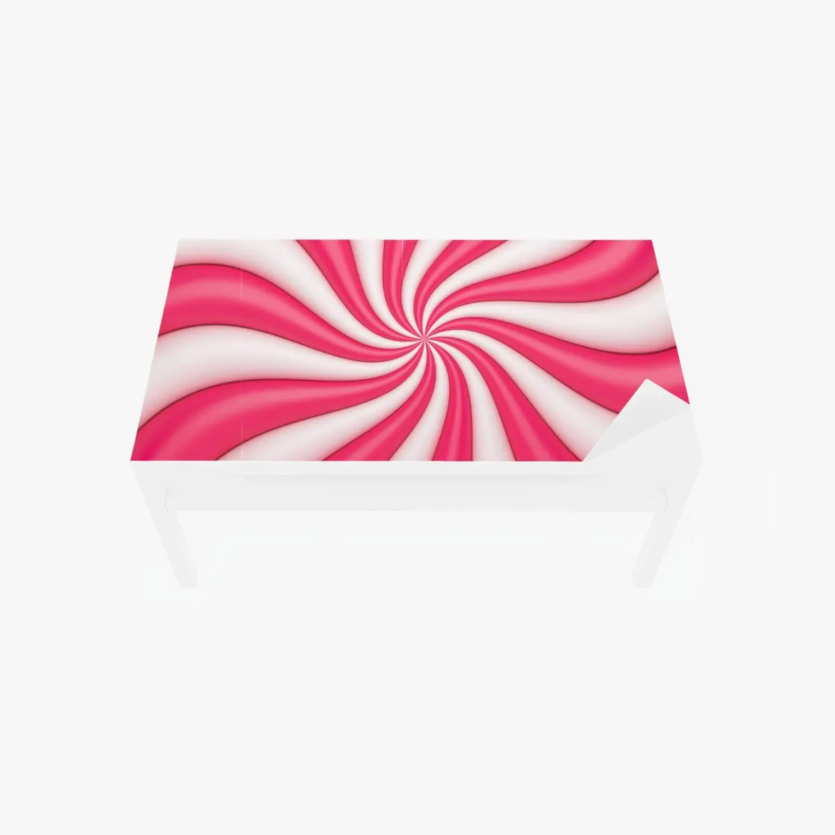 Tischaufkleber und Schreibtischaufkleber rosa bonbonspirale – Pixers®