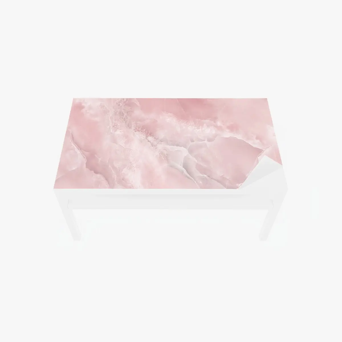 Tischaufkleber und Schreibtischaufkleber zarte rosa marmortextur – Pixers®