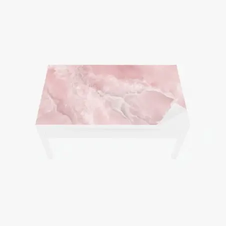 Tischaufkleber und Schreibtischaufkleber zarte rosa marmortextur – Pixers®