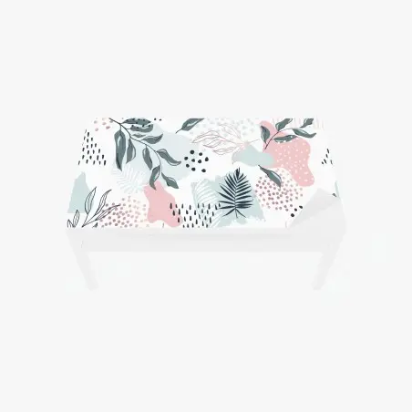 Tischaufkleber und Schreibtischaufkleber pastellfarbenes botanisches abstraktes muster – Pixers®