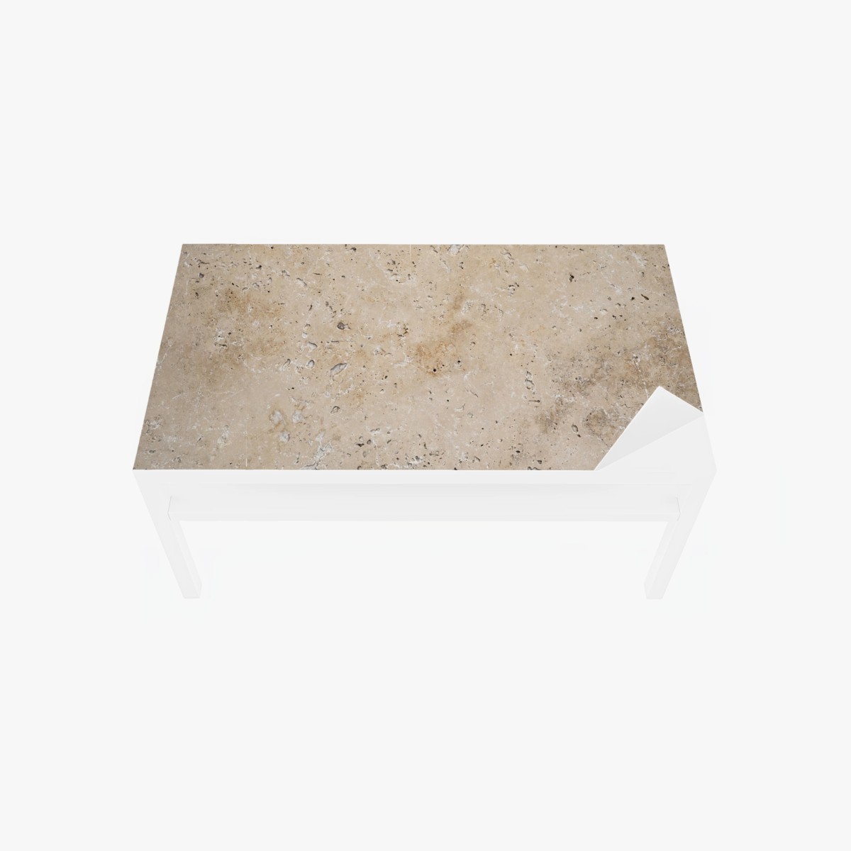 Tischaufkleber und Schreibtischaufkleber beige travertin steinstruktur – Pixers®