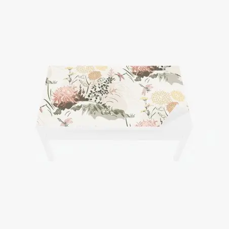 Tischaufkleber und Schreibtischaufkleber zartes pastell-blumenmuster – Pixers®