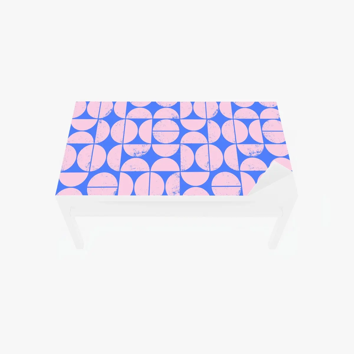 Tischaufkleber und Schreibtischaufkleber pastell geometrisches kreismuster – Pixers®